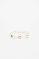 Tiffany & Co. Sterling Silver Heart Keyhole Bangle