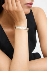Tiffany & Co. Sterling Silver Keyhole Heart Bangle