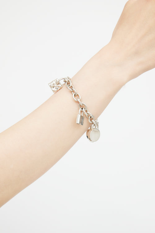 Tiffany & Co. Sterling Silver Chain Link Charm Bracelet