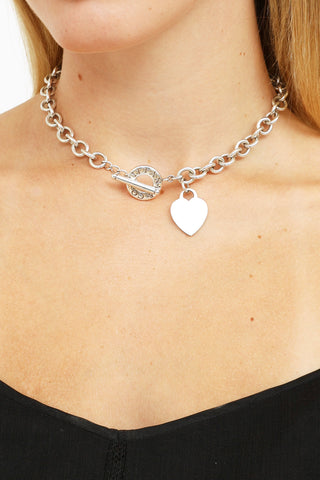 Tiffany & Co. 925 Heart Toggle Necklace