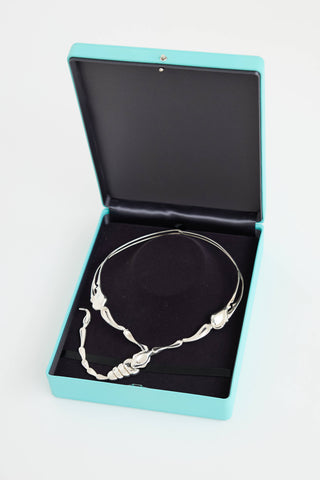 Tiffany & Co. X Elsa Peretti Sterling Silver Choker Necklace