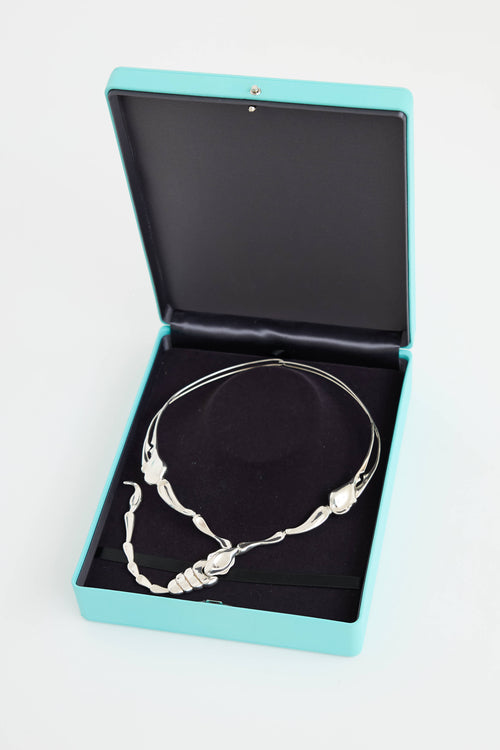 Tiffany & Co. X Elsa Peretti Sterling Silver Choker Necklace