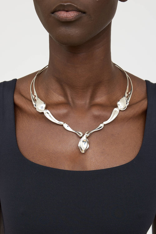 Tiffany & Co. X Elsa Peretti Sterling Silver Choker Necklace