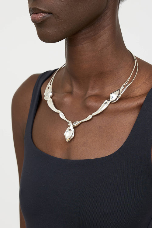 Tiffany & Co. X Elsa Peretti Sterling Silver Choker Necklace