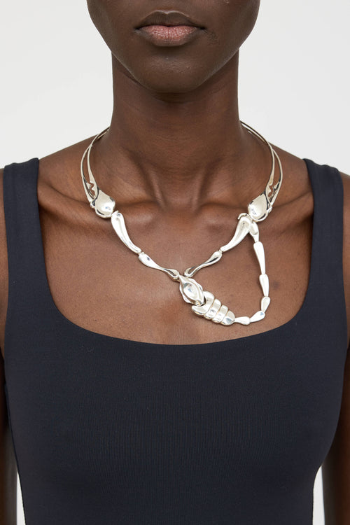 Tiffany & Co. X Elsa Peretti Sterling Silver Choker Necklace