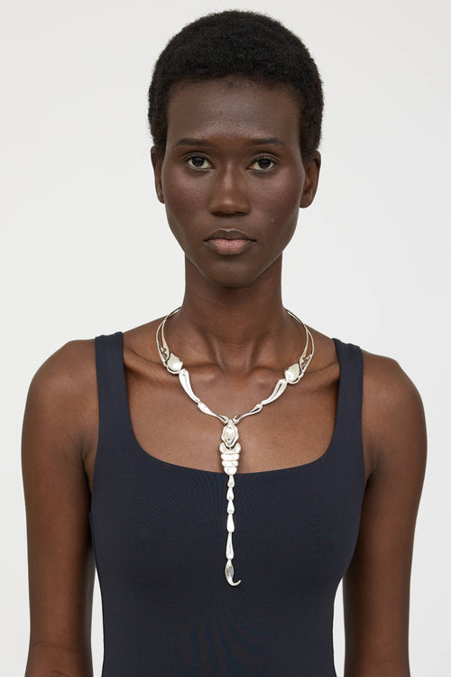 Tiffany & Co. X Elsa Peretti Sterling Silver Choker Necklace