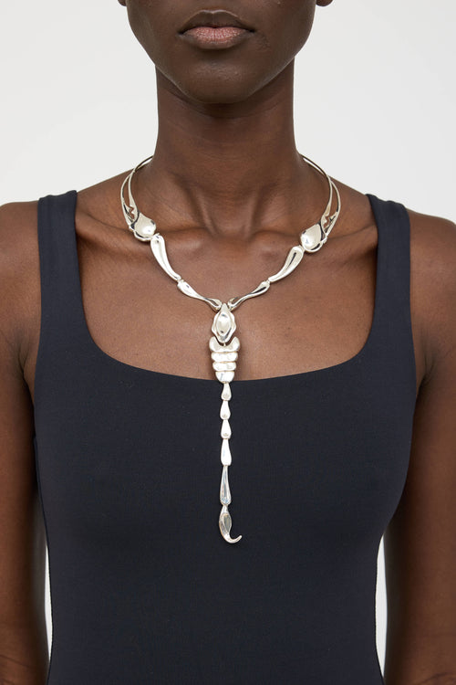 Tiffany & Co. X Elsa Peretti Sterling Silver Choker Necklace