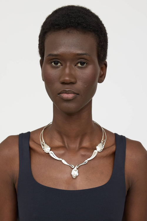 Tiffany & Co. X Elsa Peretti Sterling Silver Choker Necklace