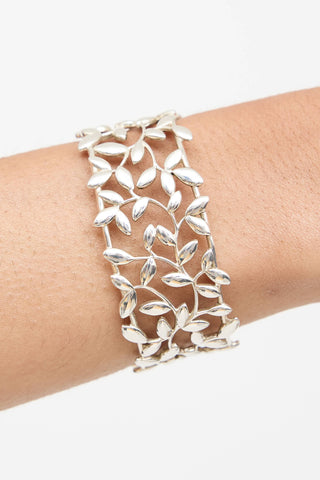 Tiffany & Co. X Paloma Picasso Sterling Silver Olive Leaf Cuff
