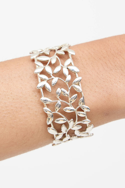 Tiffany & Co. X Paloma Picasso Sterling Silver Olive Leaf Cuff