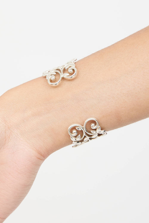 Tiffany & Co. X Paloma Picasso Sterling Silver Olive Leaf Cuff