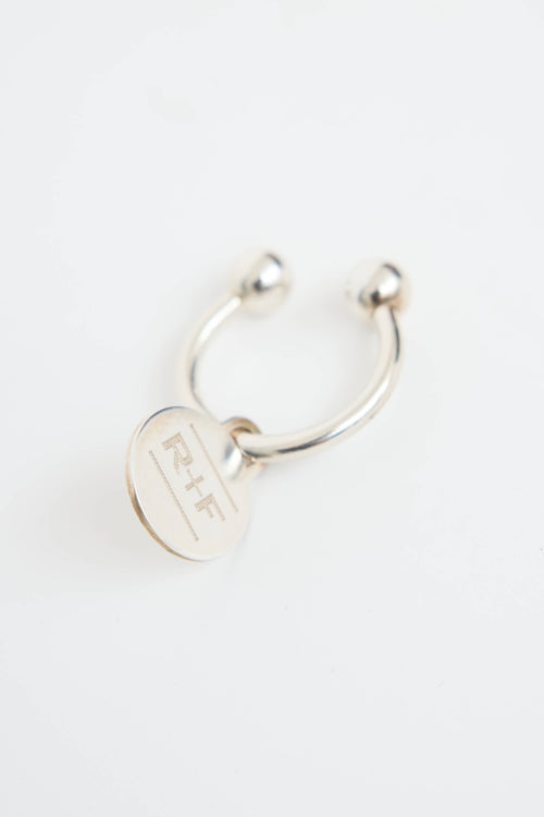 Tiffany & Co. Sterling Silver Screw Ball Key Ring