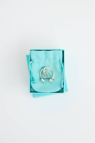 Tiffany & Co. Sterling Silver Screw Ball Key Ring