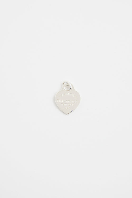 Tiffany & Co. Sterling Silver Small Heart Tag Pendant