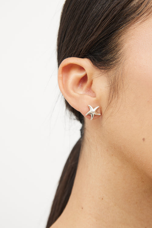 Sterling Silver Starfish Stud Earring