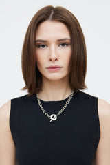 Tiffany & Co. Sterling Silver Chain Toggle Necklace