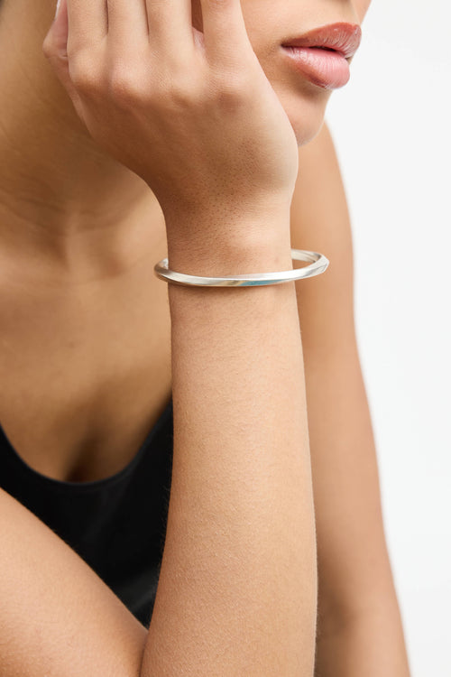 Tiffany & Co. 1999 Sterling Silver Twist Bangle