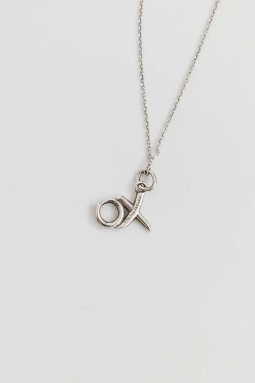 Tiffany & Co. Sterling Silver XO Pendant Necklace