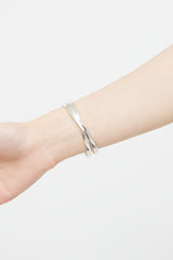 Tiffany & Co. Sterling Silver Interlocking Bangle
