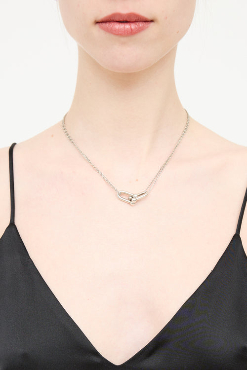 Tiffany & Co. Sterling Silver Double Link HardWear Necklace