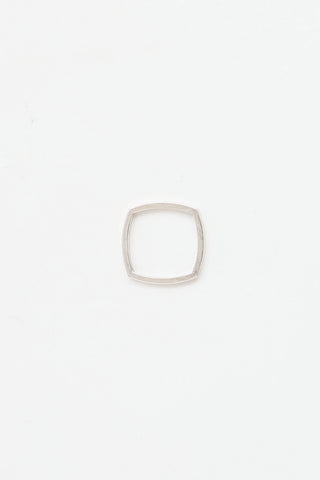 Tiffany & Co. X Frank Gehry Sterling Silver Narrow Square Ring