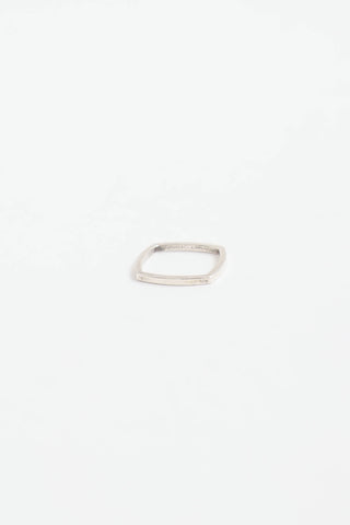 Tiffany & Co. X Frank Gehry Sterling Silver Narrow Square Ring