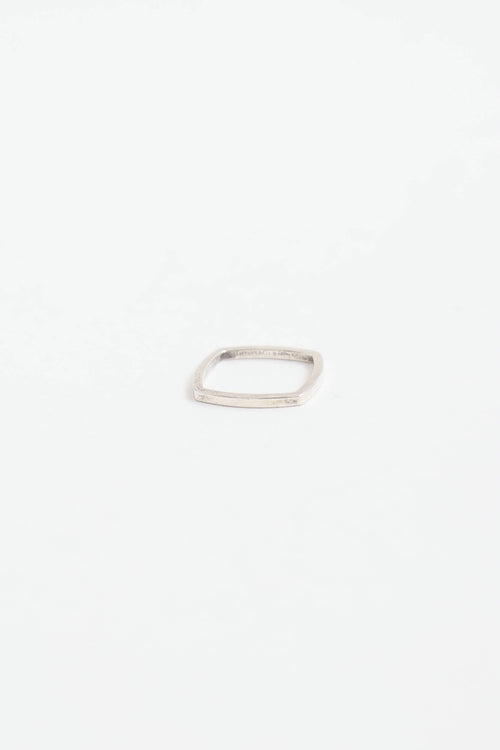Tiffany & Co. X Frank Gehry Sterling Silver Narrow Square Ring