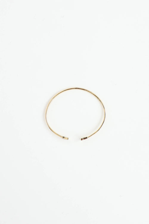 18K Yellow Gold Narrow T Wire Bracelet