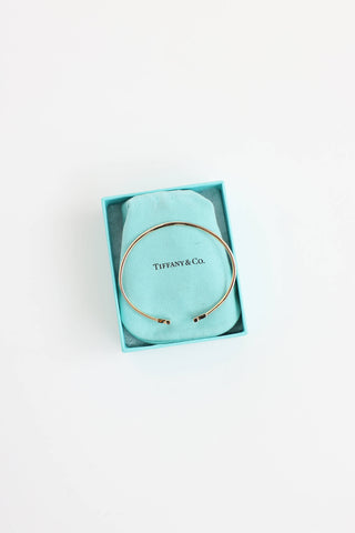 18K Yellow Gold Narrow T Wire Bracelet