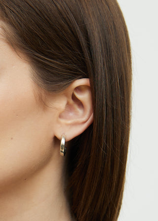 Tiffany & Co. Sterling Silver Half Hoop Earrings