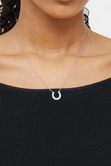 Tiffany & Co. Platinum Diamond Horseshoe Necklace