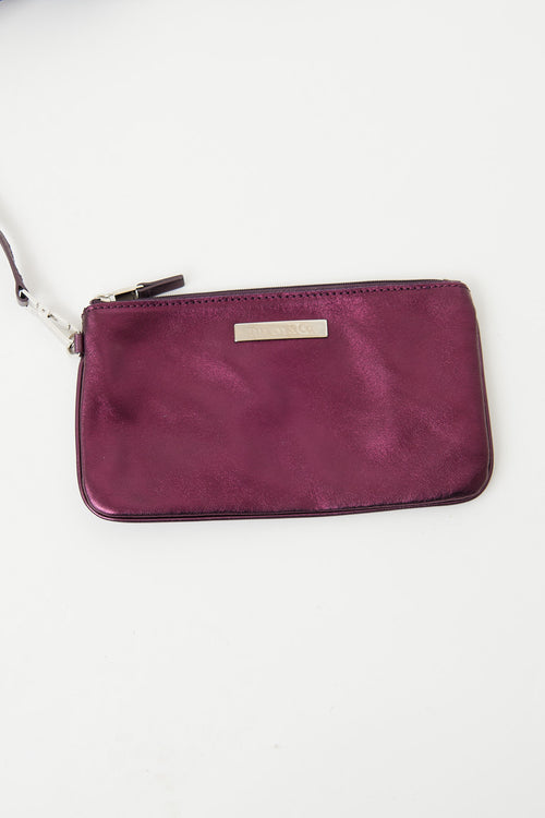 Tiffany & Co. Purple Suede Tote Bag
