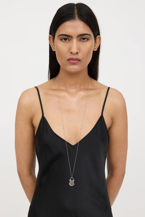 Tiffany & Co. Sterling Silver Arc Lock Padlock Necklace