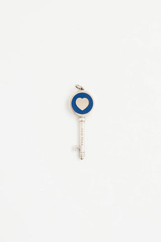 Tiffany & Co.Sterling Silver Heart Key Pendant