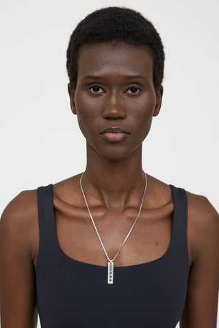 Tiffany & Co. X Paloma Picasso Steel Caliper Bar Necklace