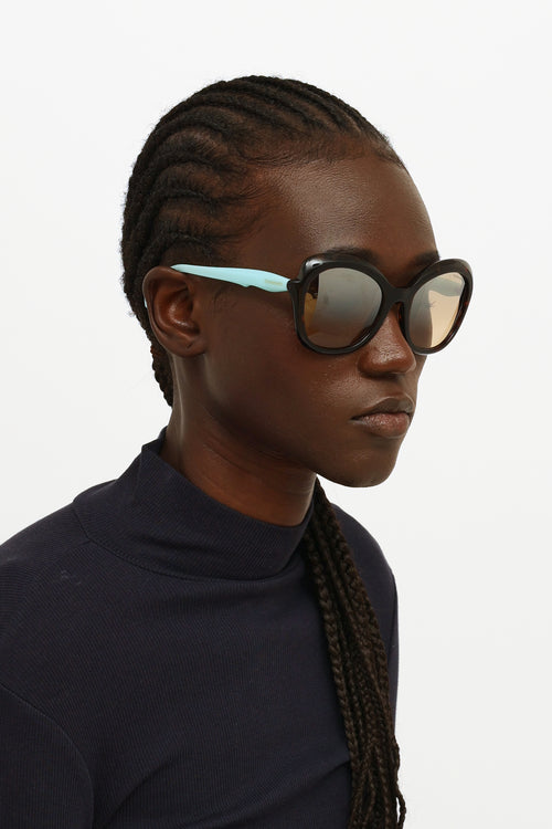 Tiffany & Co. Brown & Blue TF 4154 Sunglasses