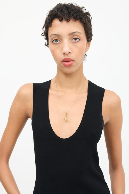Tiffany & Co. 18K Gold Crown Charm Pendant