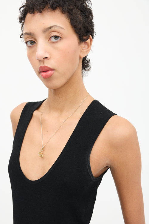 Tiffany & Co. 18K Gold Crown Charm Pendant
