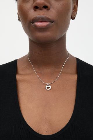 Tiffany & Co. 1999 Stencil Heart Necklace