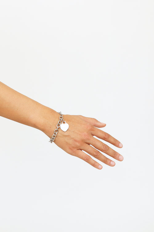 Tiffany & Co. Sterling Silver Heart Tag Bracelet