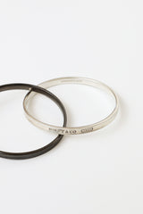 Tiffany & Co. Sterling Silver Interlocking 1837 Bangle