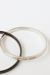 Tiffany & Co. Sterling Silver Interlocking 1837 Bangle