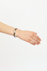 Tiffany & Co. Sterling Silver Interlocking 1837 Bangle