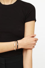 Tiffany & Co. Sterling Silver Interlocking 1837 Bangle
