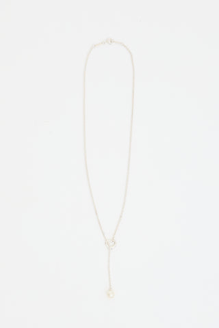 Tiffany & Co. Elsa Peretti Open Heart Lariat Necklace