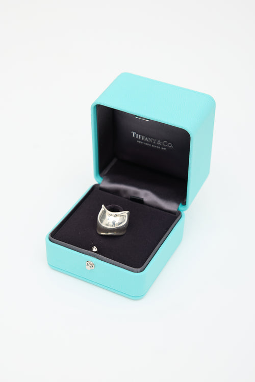 Tiffany & Co. Elsa Peretti Sterling Silver Bone Ring