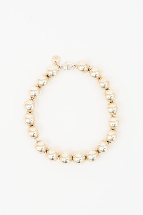 Tiffany & Co. Sterling Silver HardWear Ball Bracelet