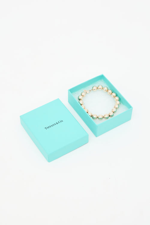 Tiffany & Co. Sterling Silver HardWear Ball Bracelet