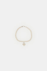 Tiffany & Co. Sterling Silver Heart Tag Bead Bracelet