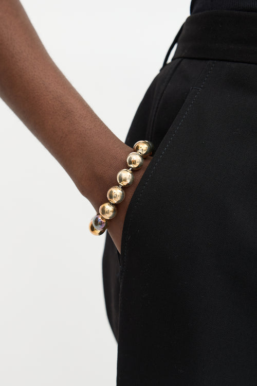 Tiffany & Co. Sterling Silver 14mm HardWear Ball Bracelet